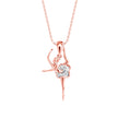 Party Wear Dancing Diva Gold Pendant Necklace