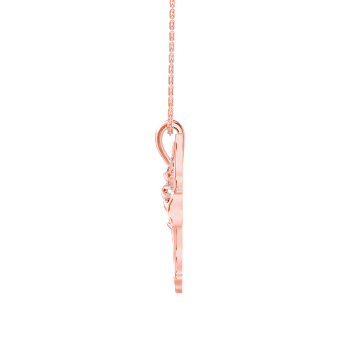 Party Wear Dancing Diva Gold Pendant Necklace