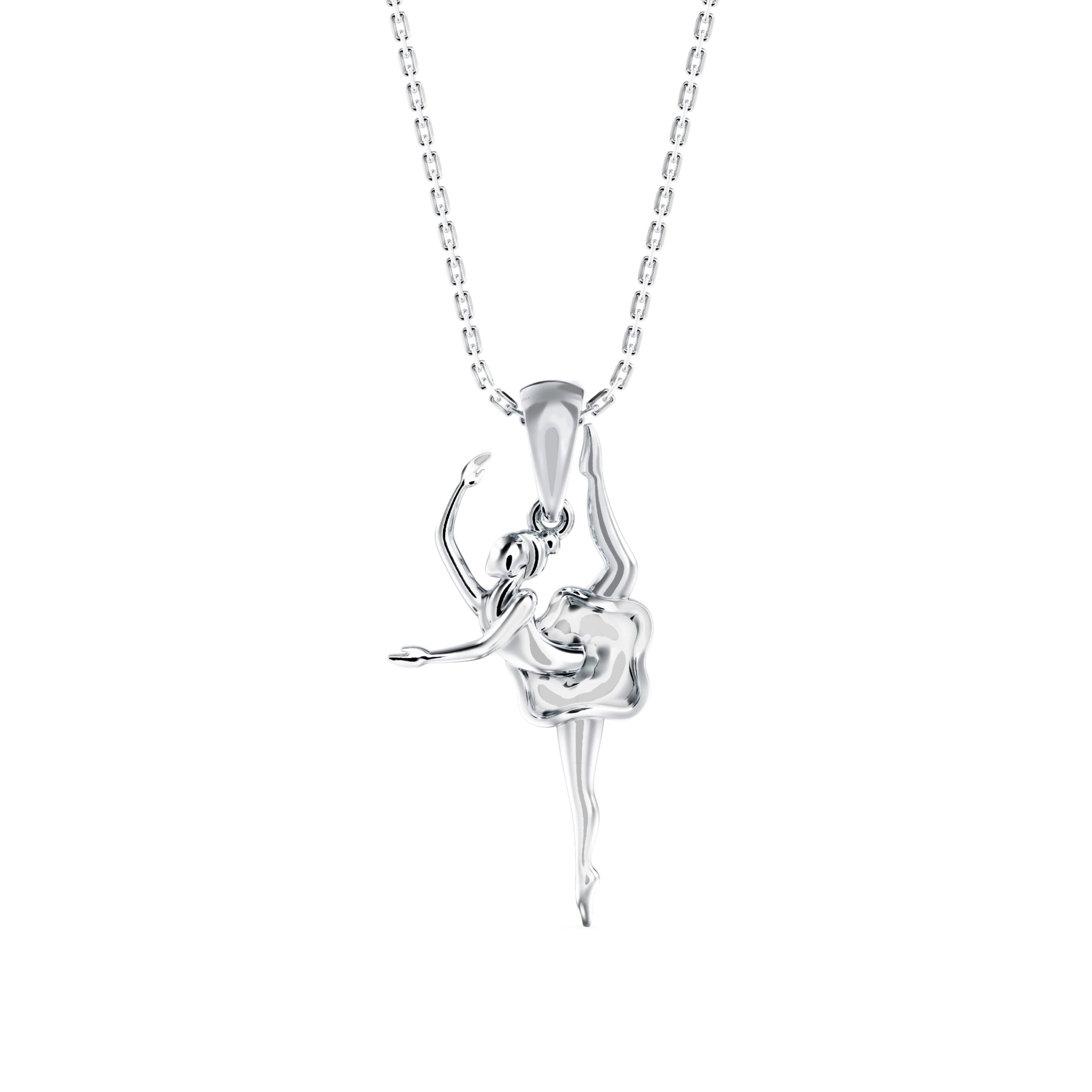 Party Wear Dancing Diva Gold Pendant Necklace