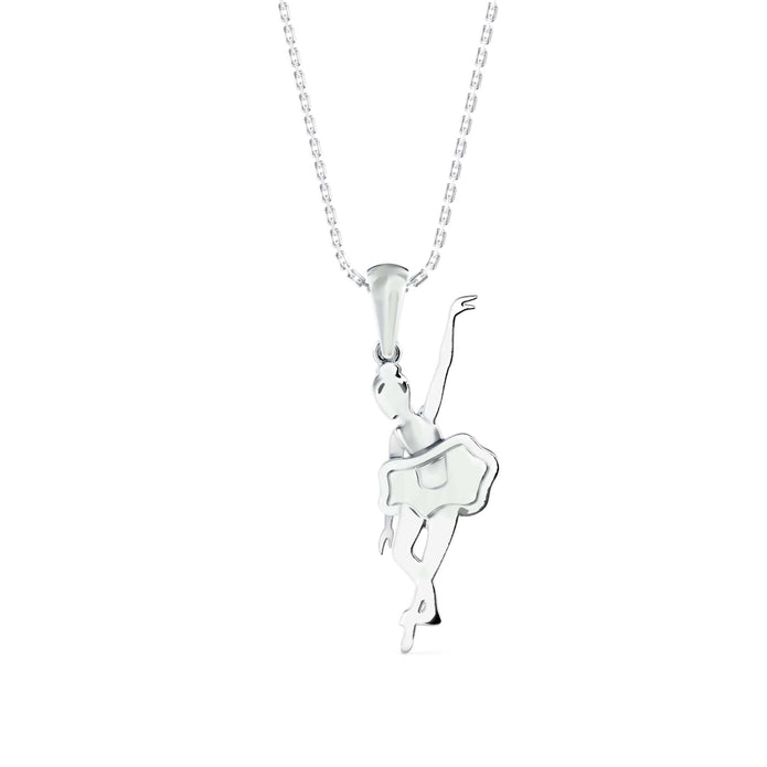 Gorgeous Ballerina Designe Gold Pendant Necklace