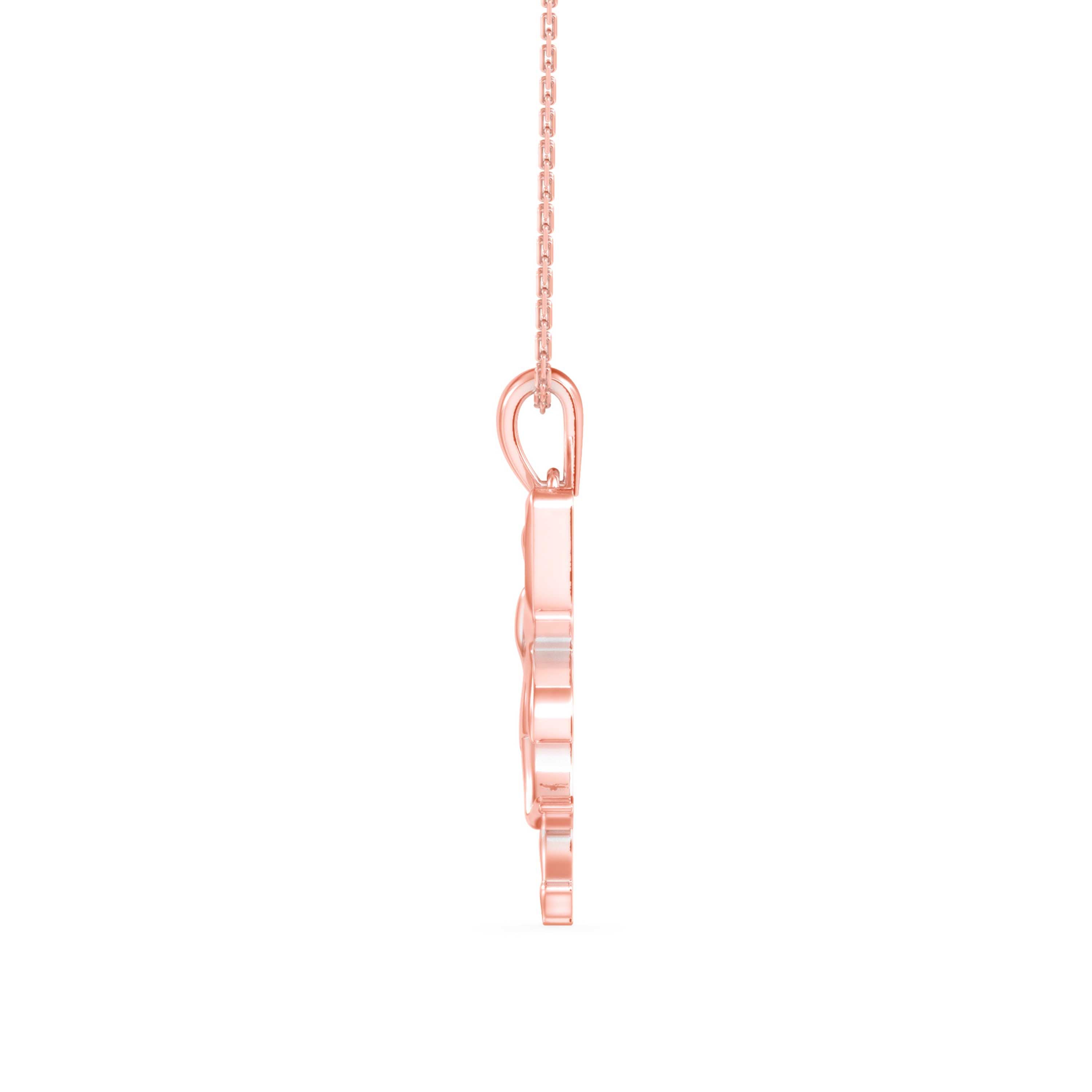 Angel Fairy Designe Gold Pendant Necklace