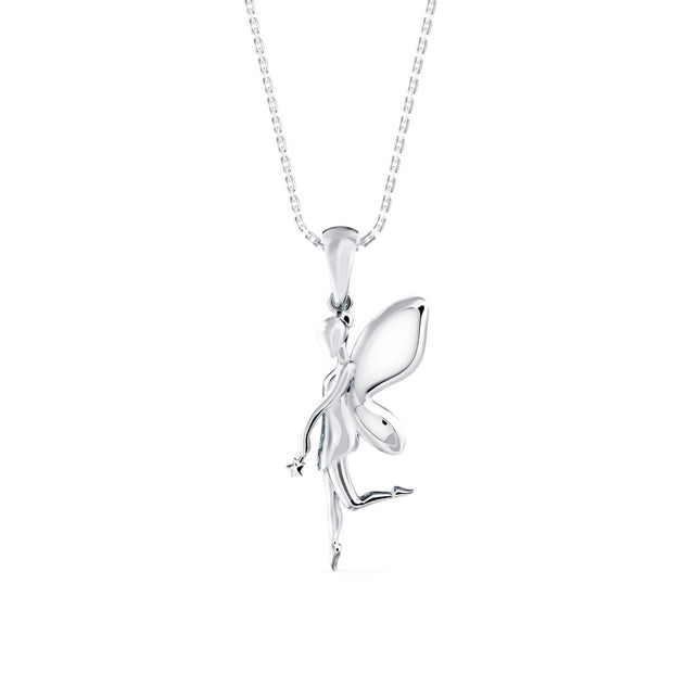 Angel Fairy Designe Gold Pendant Necklace