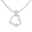 0.22Ct Heart Shape Bezel Lab-Grown Diamond Gold Pendant Necklace