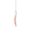 0.24Ct Oval Shape Pave Set Lab-Grown Diamond Gold Pendant Necklace