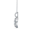 0.22Ct Heart Shape Prong Lab-Grown Diamond Gold Pendant Necklace