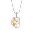 0.22Ct Heart Shape Prong Lab-Grown Diamond Gold Pendant Necklace