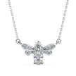 0.55Ct Honey Bee Shape Prong Lab-Grown Diamond Gold Pendant Necklace