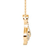 0.51Ct Teardrop Shape Pave Lab-Grown Diamond Gold Pendant Necklace