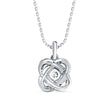 0.29Ct Flower Shape Prong Lab-Grown Diamond Gold Pendant Necklace