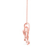 0.97Ct Fancy Butterfly Shape Bazel Lab-Grown Diamond Gold Pendant Necklace