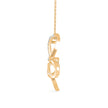 0.18Ct Butterfly Pave Lab-Grown Diamond Gold Pendant Necklace