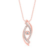 0.24Ct Evil Eye Prong Lab-Grown Diamond Gold Pendant Necklace