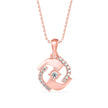 0.19Ct Minimal Luxury Designe Lab-Grown Diamond Gold Pendant Necklace