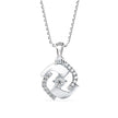 0.19Ct Minimal Luxury Designe Lab-Grown Diamond Gold Pendant Necklace