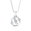 0.19Ct Minimal Luxury Designe Lab-Grown Diamond Gold Pendant Necklace