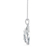 0.34Ct Double Square Halo Design Lab-Grown Diamond Gold Pendant Necklace