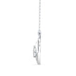 0.25Ct Heart Shape Cluster Lab-Grown Diamond Gold Pendant Necklace