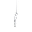 0.68Ct Butterfly Teardrop Lab-Grown Diamond Gold Pendant Necklace