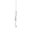 0.07Ct Cross Style Pave Lab-Grown Diamond Gold Pendant Necklace