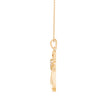 0.07Ct Cross Style Pave Lab-Grown Diamond Gold Pendant Necklace