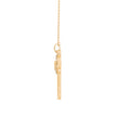0.12Ct key Shape Pave Lab-Grown Diamond Gold Pendant Necklace