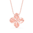 0.24Ct Flower Shape Bezel Lab-Grown Diamond Gold Pendant Necklace