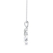 0.20Ct Swirling Circle Design Lab-Grown Diamond Gold Pendant Necklace