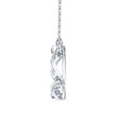 0.10Ct Twisted Circular Prong Lab-Grown Diamond Gold Pendant Necklace