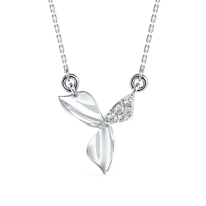 0.05Ct Round Cluster Lab-Grown Diamond Gold Pendant Necklace