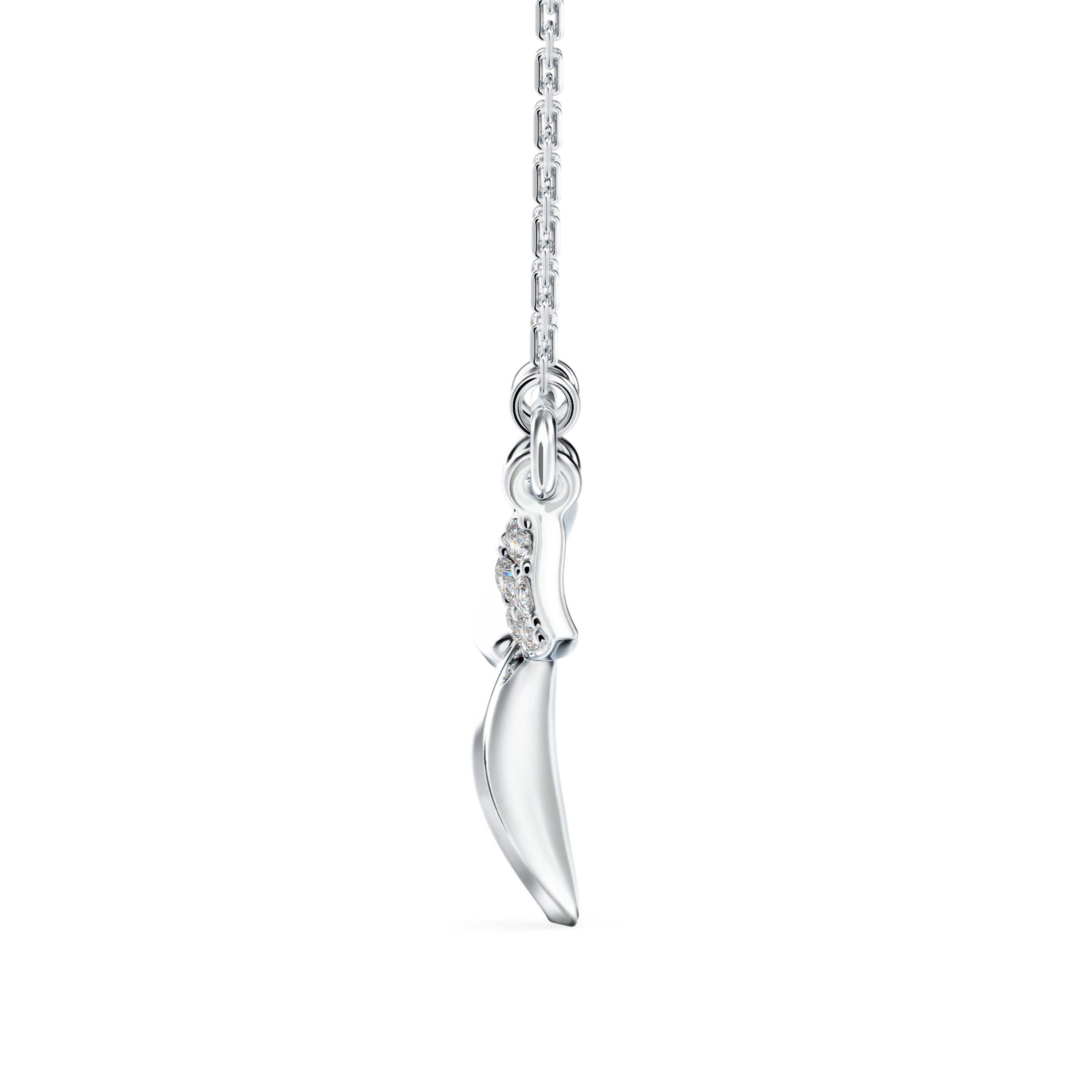0.05Ct Round Cluster Lab-Grown Diamond Gold Pendant Necklace
