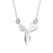 0.05Ct Round Cluster Lab-Grown Diamond Gold Pendant Necklace