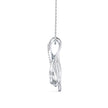 0.11Ct Infinity Teardrop Shape Lab-Grown Diamond Gold Pendant Necklace