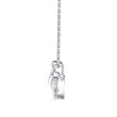 0.66Ct Swirl Pear Prong Lab-Grown Diamond Gold Pendant Necklace