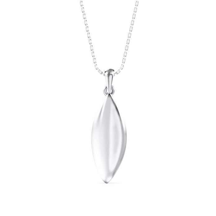 0.36Ct Leaf Style Cluster Lab-Grown Diamond Gold Pendant Necklace