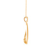 0.36Ct Leaf Style Cluster Lab-Grown Diamond Gold Pendant Necklace