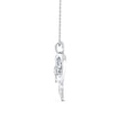 0.06Ct Heart With Bird Wings Design Lab-Grown Diamond Gold Pendant Necklace