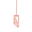 0.10Ct Dog Face Designe Pave Lab-Grown Diamond Gold Pendant Necklace