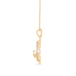 0.29Ct Turtley Shape Pave Lab-Grown Diamond Gold Pendant Necklace