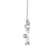 0.14Ct Circle With Three Stone Lab-Grown Diamond Gold Pendant Necklace