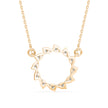 0.39Ct Celestial Circle Design Lab-Grown Diamond Gold Pendant Necklace