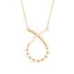 0.45Ct Infinity Style Prong Lab-Grown Diamond Gold Pendant Necklace