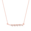 0.17Ct Feather Style Pave Lab-Grown Diamond Gold Pendant Necklace