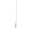 0.24Ct Curved Bar Design Pave Lab-Grown Diamond Gold Pendant Necklace