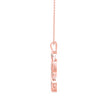 0.21Ct Sunburst Design Pave Lab-Grown Diamond Gold Pendant Necklace