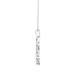 0.21Ct Sunburst Design Pave Lab-Grown Diamond Gold Pendant Necklace