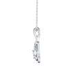 0.10Ct Twisted Infinity Style Lab-Grown Diamond Gold Pendant Necklace