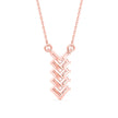 0.25Ct Zigzag Style Prong Lab-Grown Diamond Gold Pendant Necklace