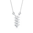 0.25Ct Zigzag Style Prong Lab-Grown Diamond Gold Pendant Necklace