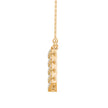 0.25Ct Zigzag Style Prong Lab-Grown Diamond Gold Pendant Necklace