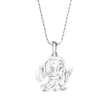 0.05Ct Cute Elephant Motif Design Lab-Grown Diamond Gold Pendant Necklace